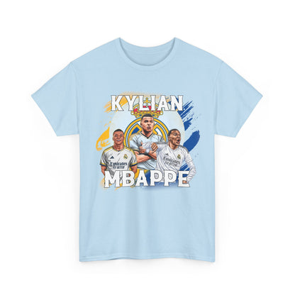 Real Madrid Kylian Mbappé High Quality Printed Unisex Heavy Cotton T-shirt