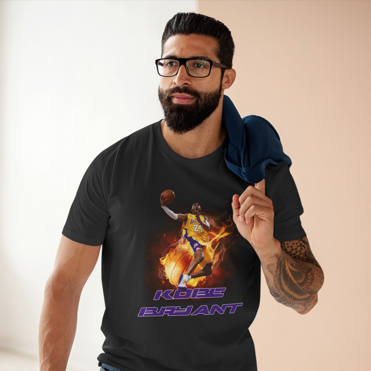 Los Angeles Lakers Kobe Bryant High Quality Printed Unisex Heavy Cotton T-Shirt