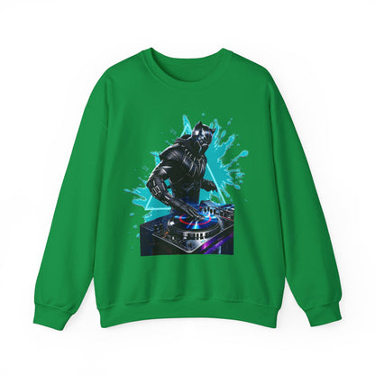 Funny DJ Black Panther High Quality Unisex Heavy Blend™ Crewneck Sweatshirt