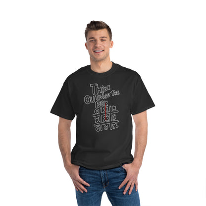 Think Outside The Box High Quality Printed Unisex Heavy Cotton T-shirt