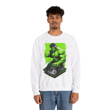 Funny DJ Hulk High Quality Unisex Heavy Blend™ Crewneck Sweatshirt