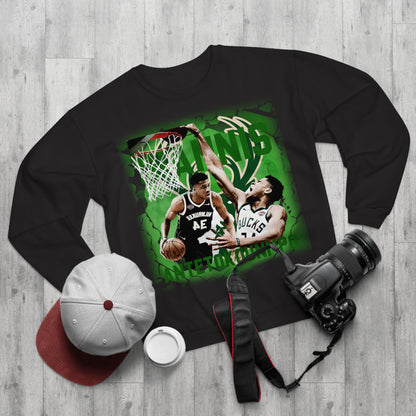 New Milwaukee Bucks Giannis Antetokounmpo High Quality Unisex Heavy Blend™ Crewneck Sweatshirt