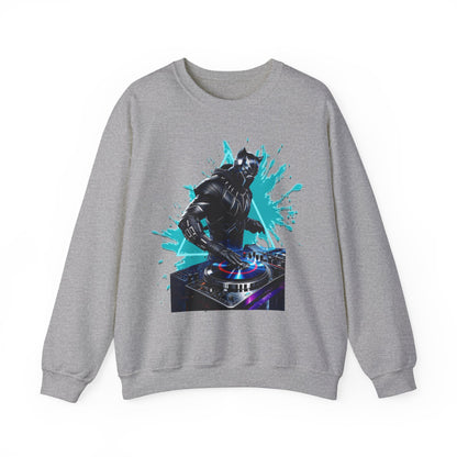 Funny DJ Black Panther High Quality Unisex Heavy Blend™ Crewneck Sweatshirt