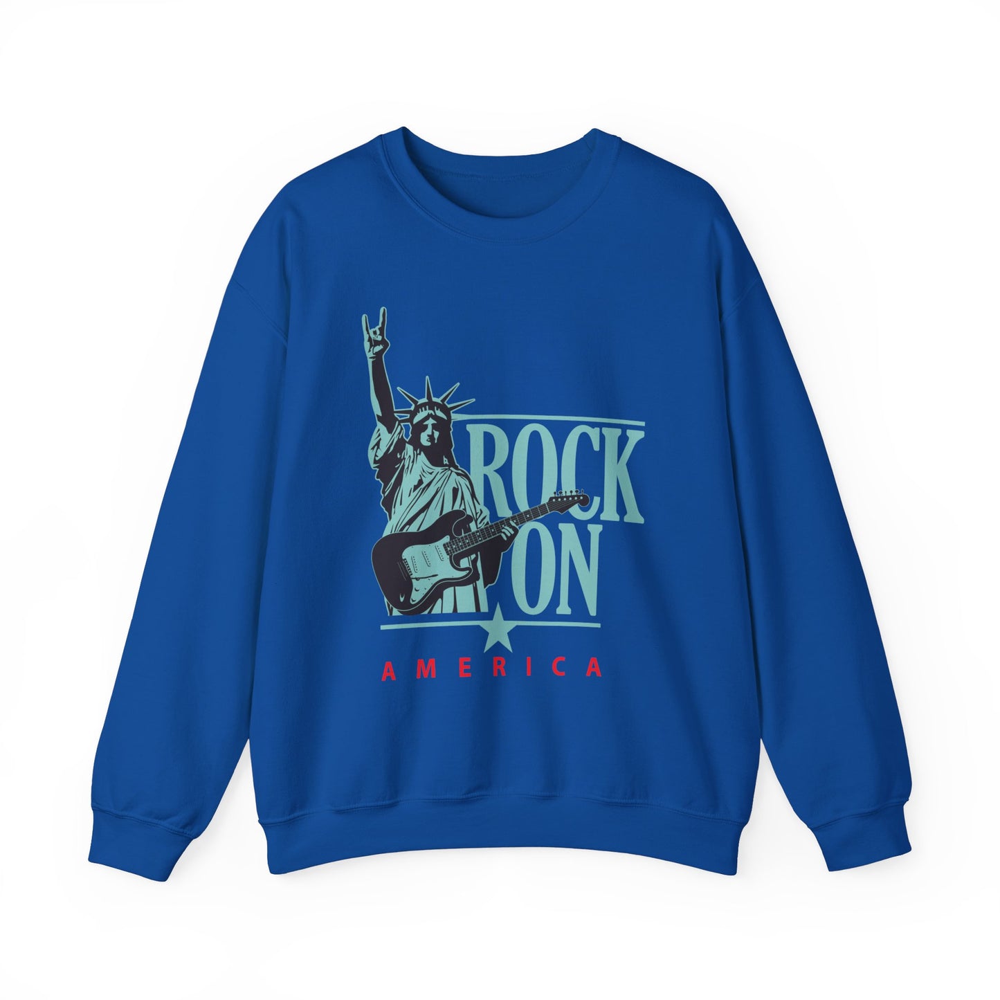 Rock On America High Quality Unisex Heavy Blend™ Crewneck Sweatshirt