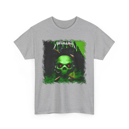 Metallica Bullets and Skull High Quality Printed Unisex Heavy Cotton T-shirt