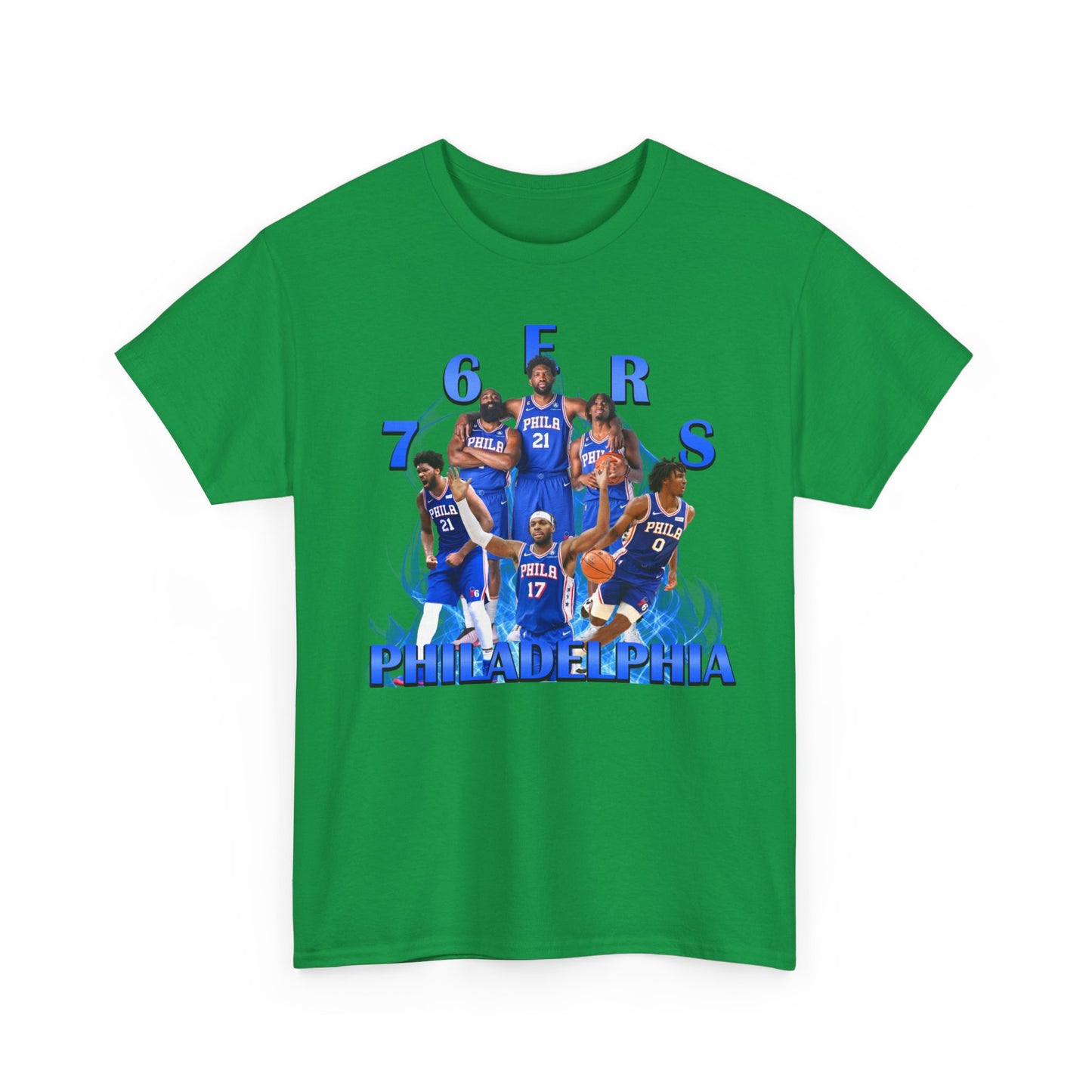 Philadelphia 76ers High Quality Printed Unisex Heavy Cotton T-shirt