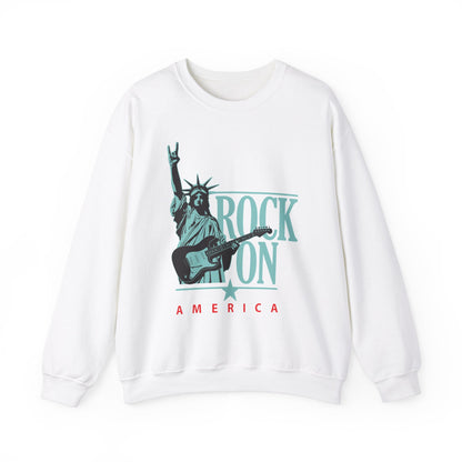 Rock On America High Quality Unisex Heavy Blend™ Crewneck Sweatshirt