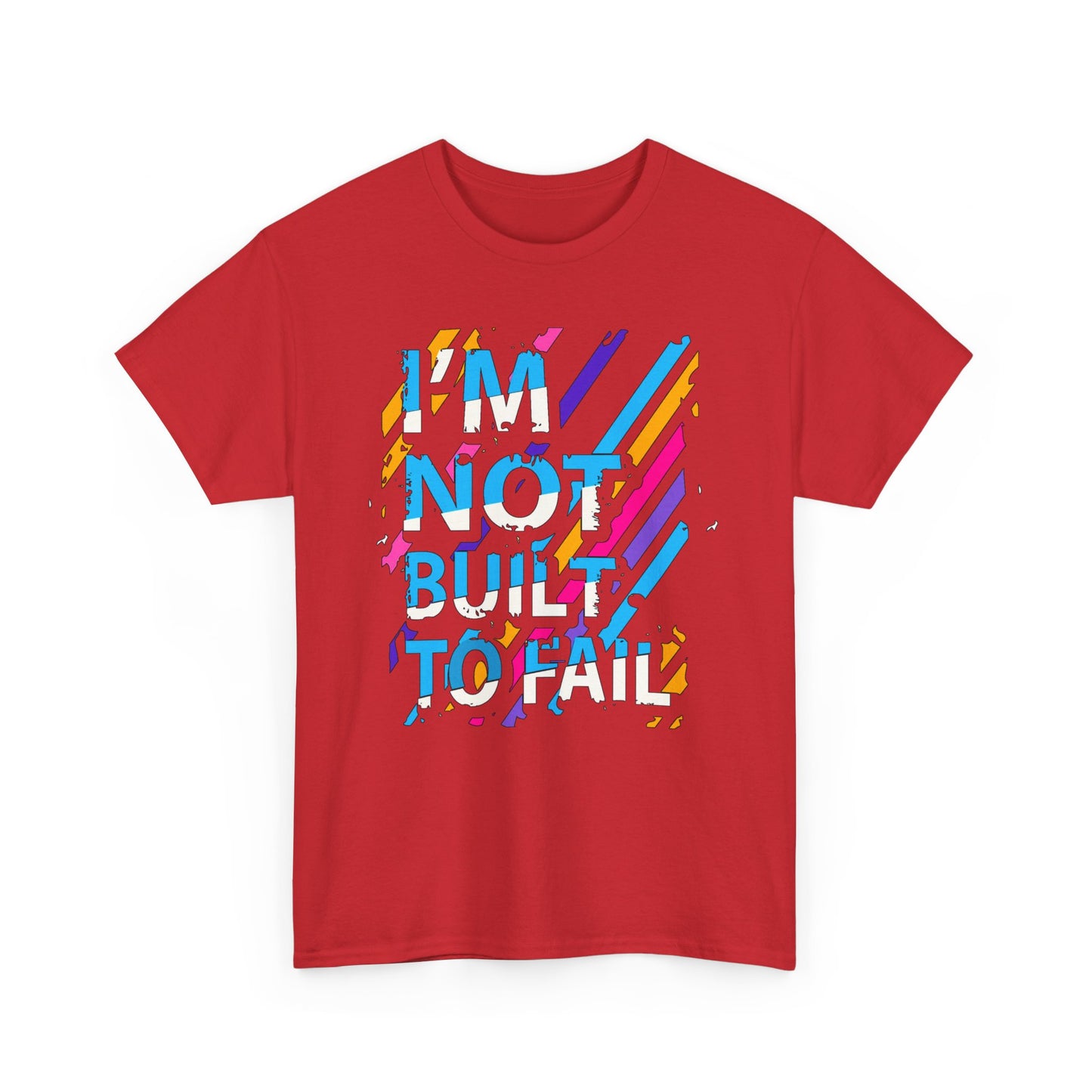 I'm Not Built To Fall High Quality Printed Unisex Heavy Cotton T-shirt