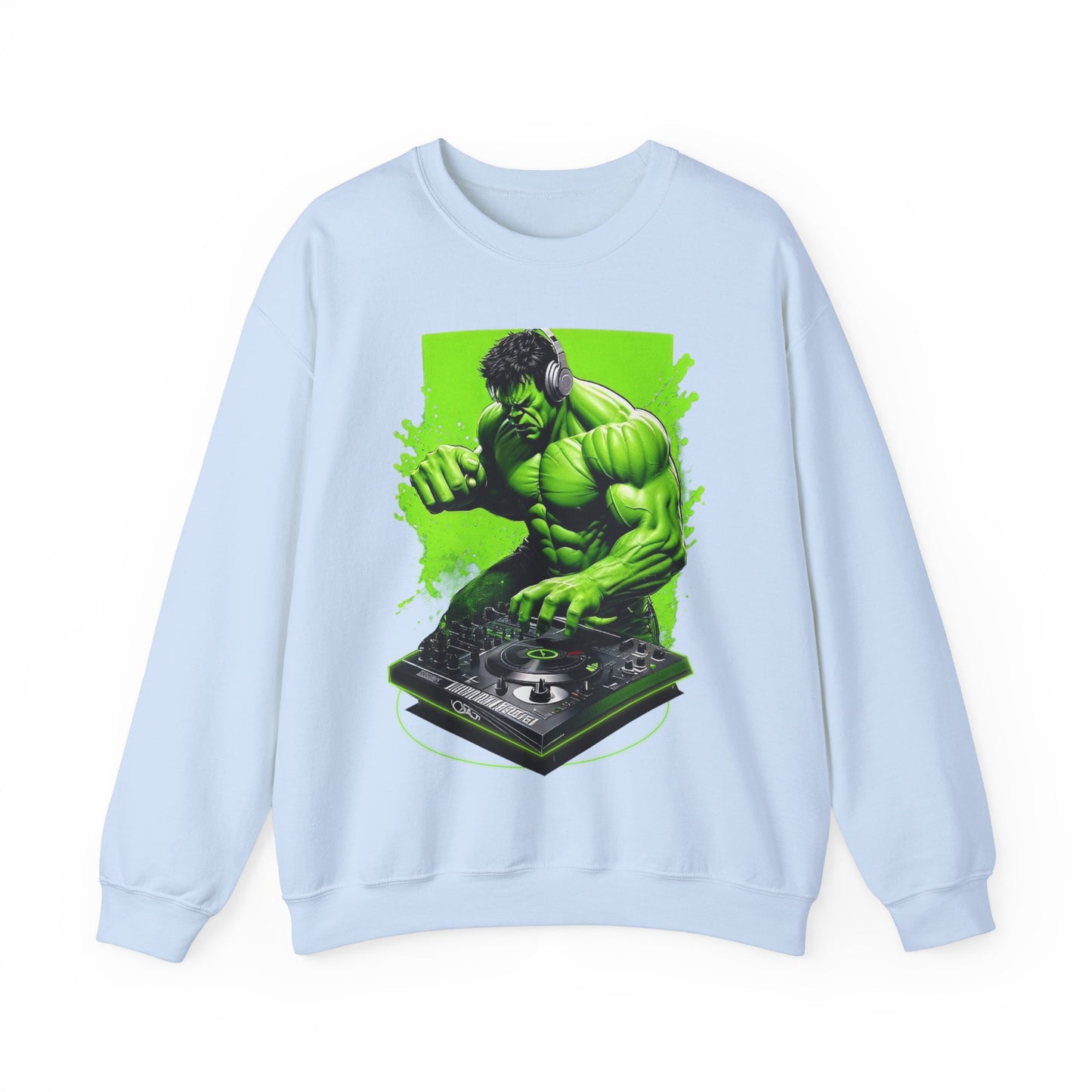 Funny DJ Hulk High Quality Unisex Heavy Blend™ Crewneck Sweatshirt