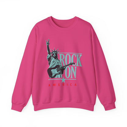 Rock On America High Quality Unisex Heavy Blend™ Crewneck Sweatshirt