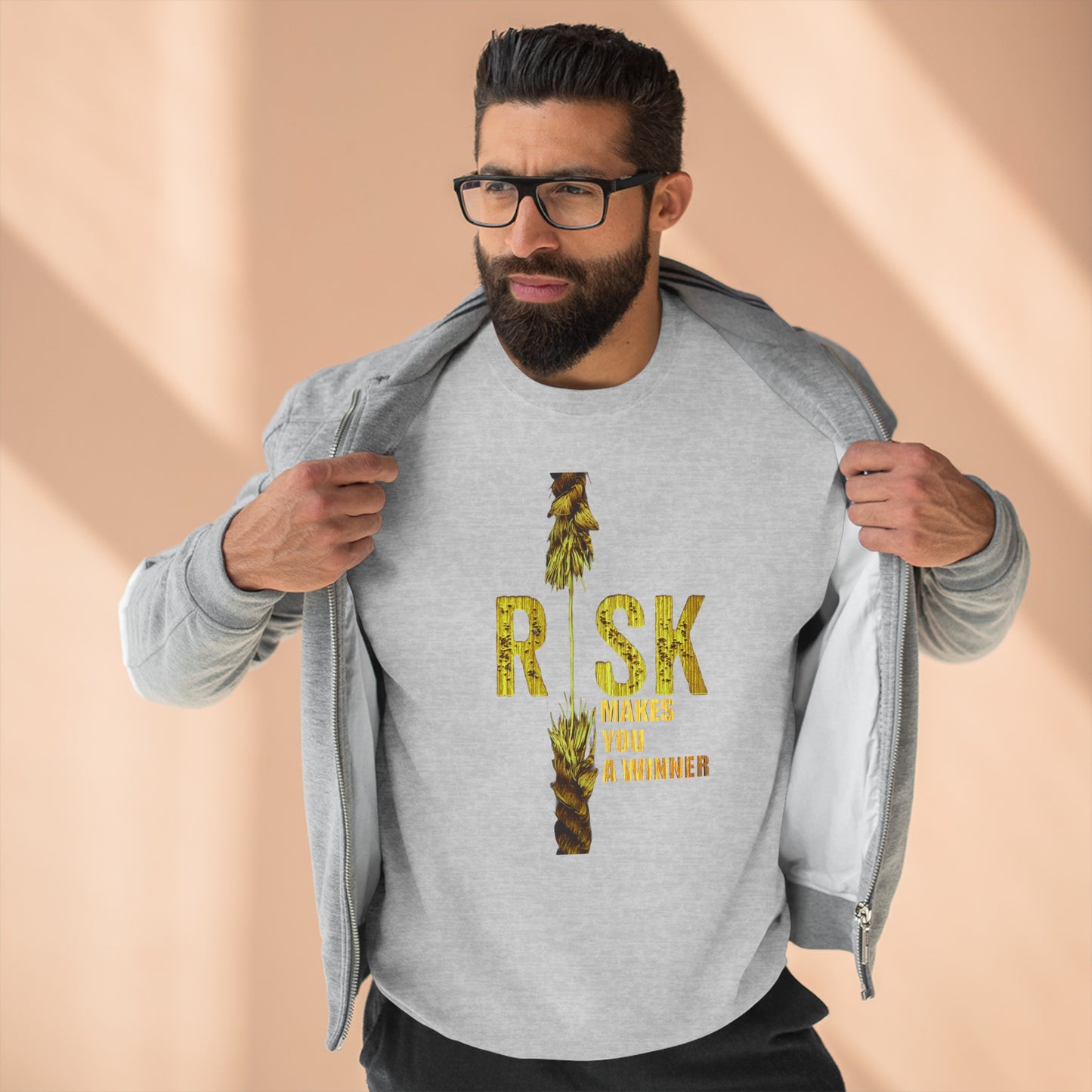 Risk Makes You A Winner High Quality Unisex Heavy Blend™ Crewneck Sweatshirt