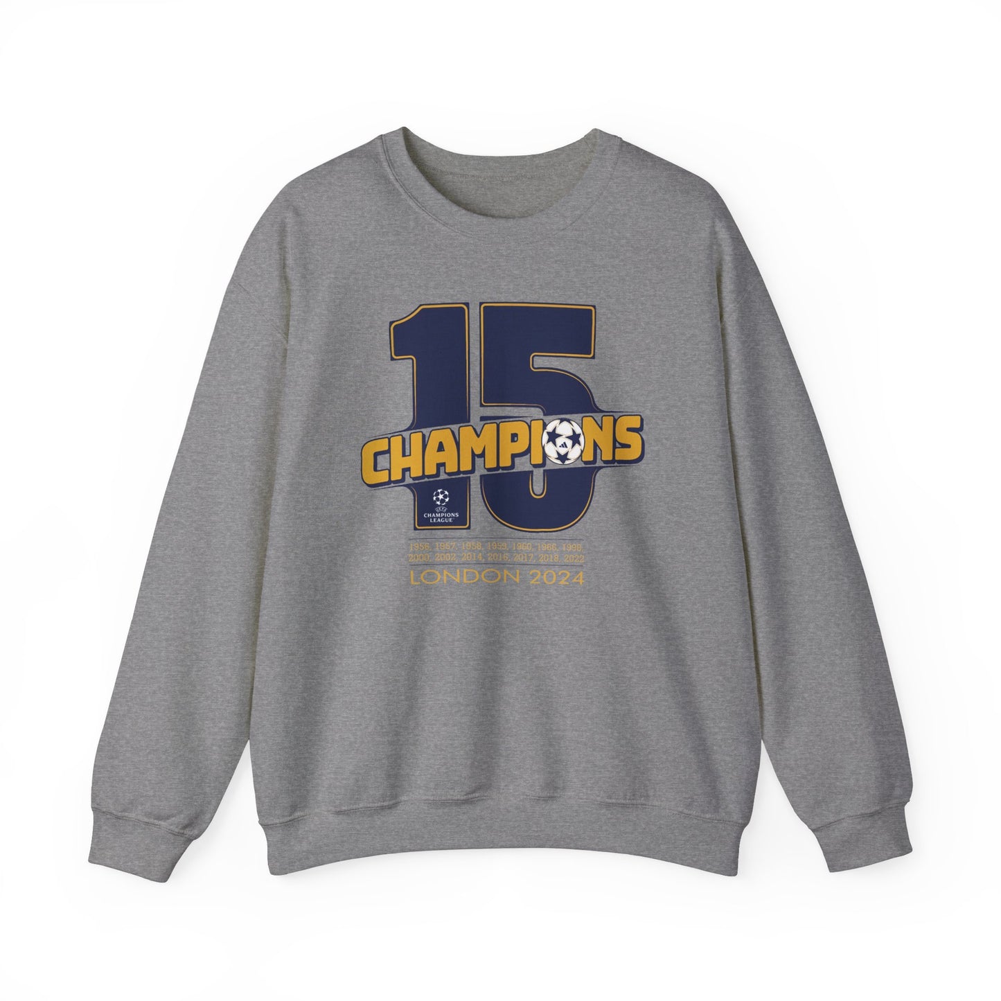 15th European Cup of Real Madrid High Quality Unisex Heavy Blend™ Crewneck Sweatshirt