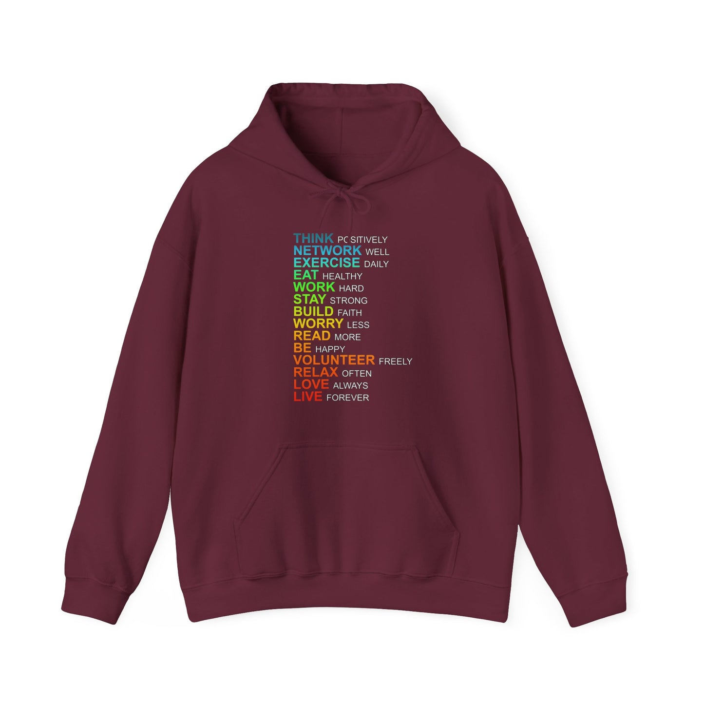 Think Positively High Quality Unisex Heavy Blend™ Hoodie