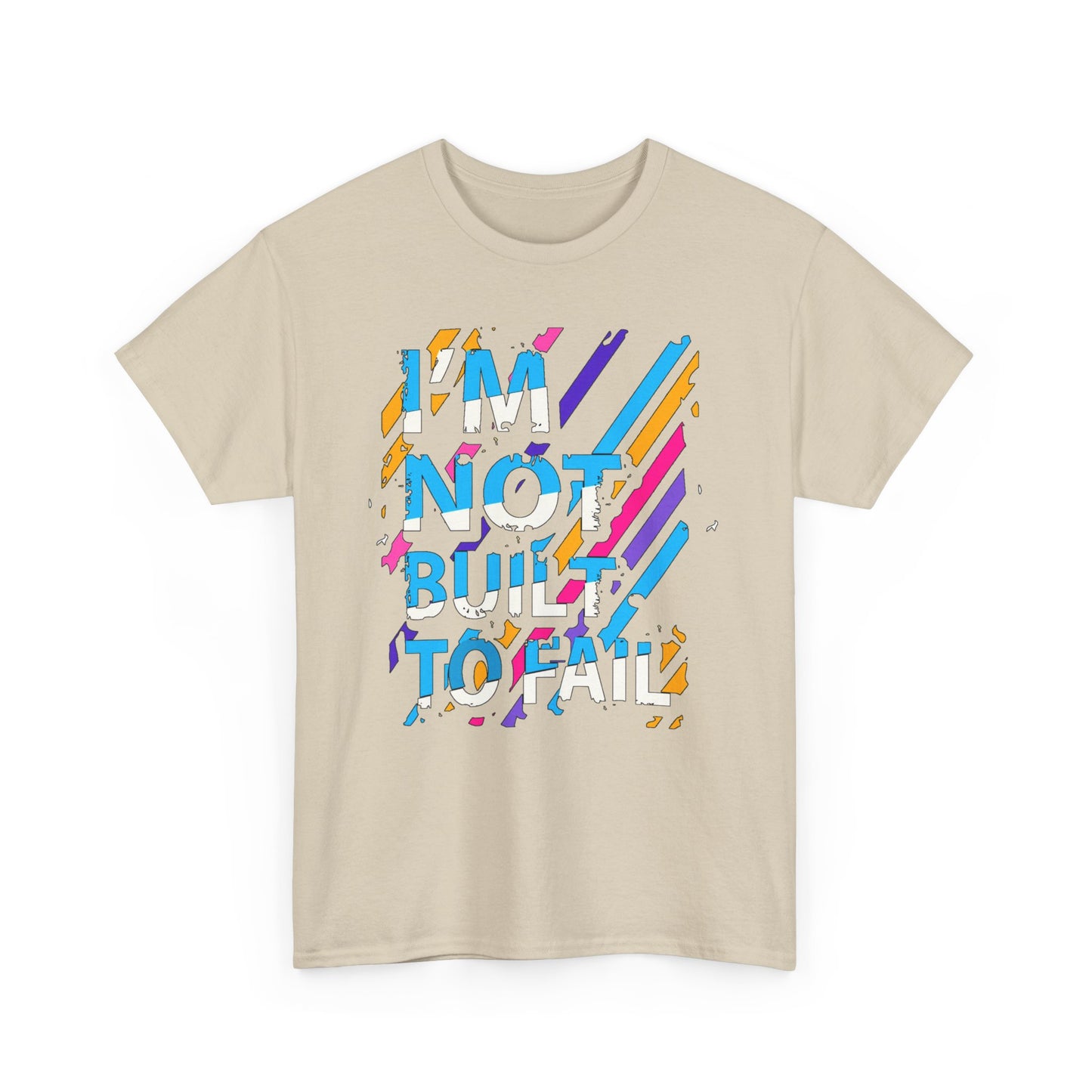 I'm Not Built To Fall High Quality Printed Unisex Heavy Cotton T-shirt