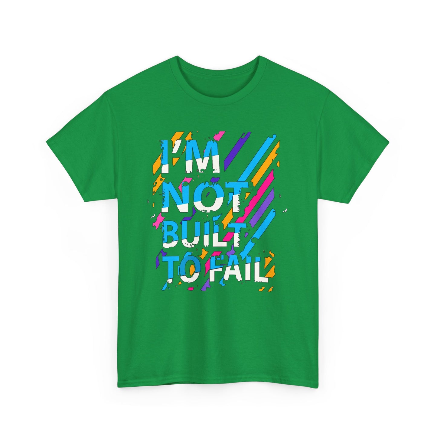 I'm Not Built To Fall High Quality Printed Unisex Heavy Cotton T-shirt