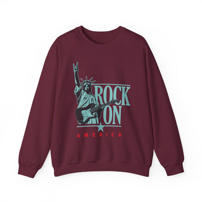 Rock On America High Quality Unisex Heavy Blend™ Crewneck Sweatshirt