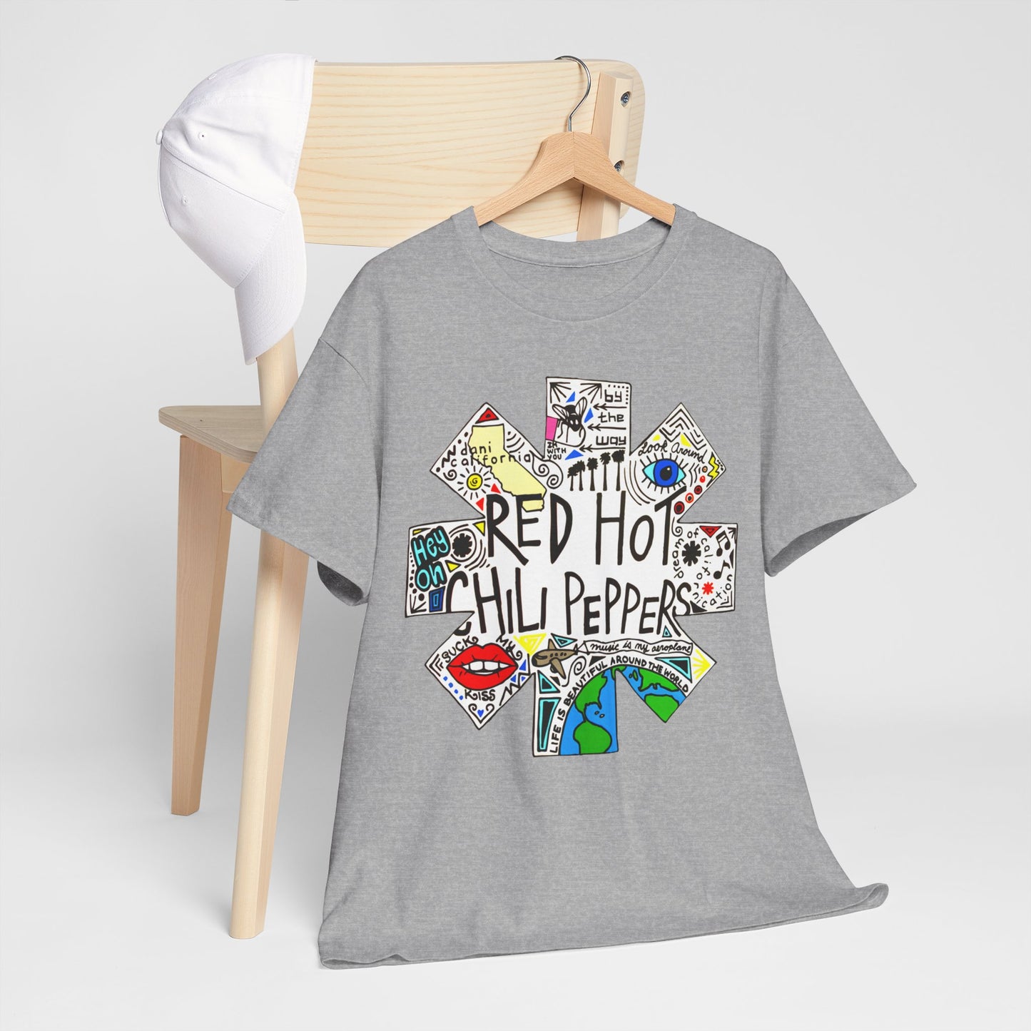 The Red Hot Chilli Pepper High Quality Printed Unisex Heavy Cotton T-shirt