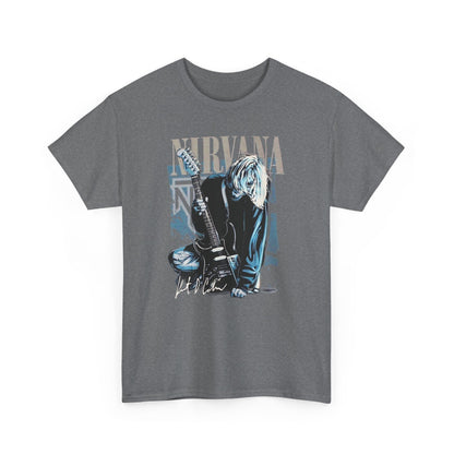 Kurt Cobain Nirvana High Quality Printed Unisex Heavy Cotton T-shirt