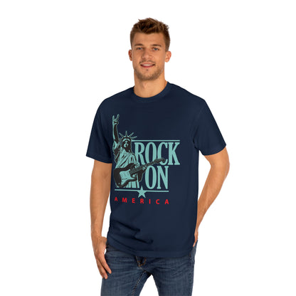 Rock On America High Quality Printed Unisex Heavy Cotton T-shirt