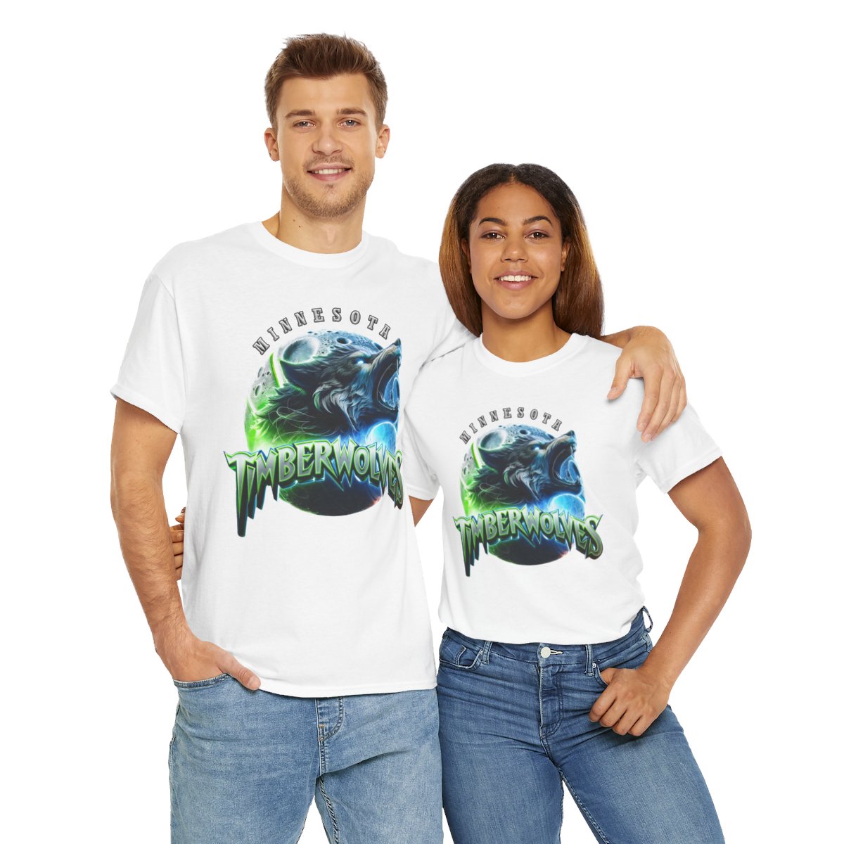 Minnesota Timberwolves High Quality Printed Unisex Heavy Cotton T-shirt