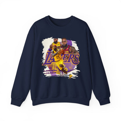 New LeBron James Los Angeles Lakers High Quality Unisex Heavy Blend™ Crewneck Sweatshirt