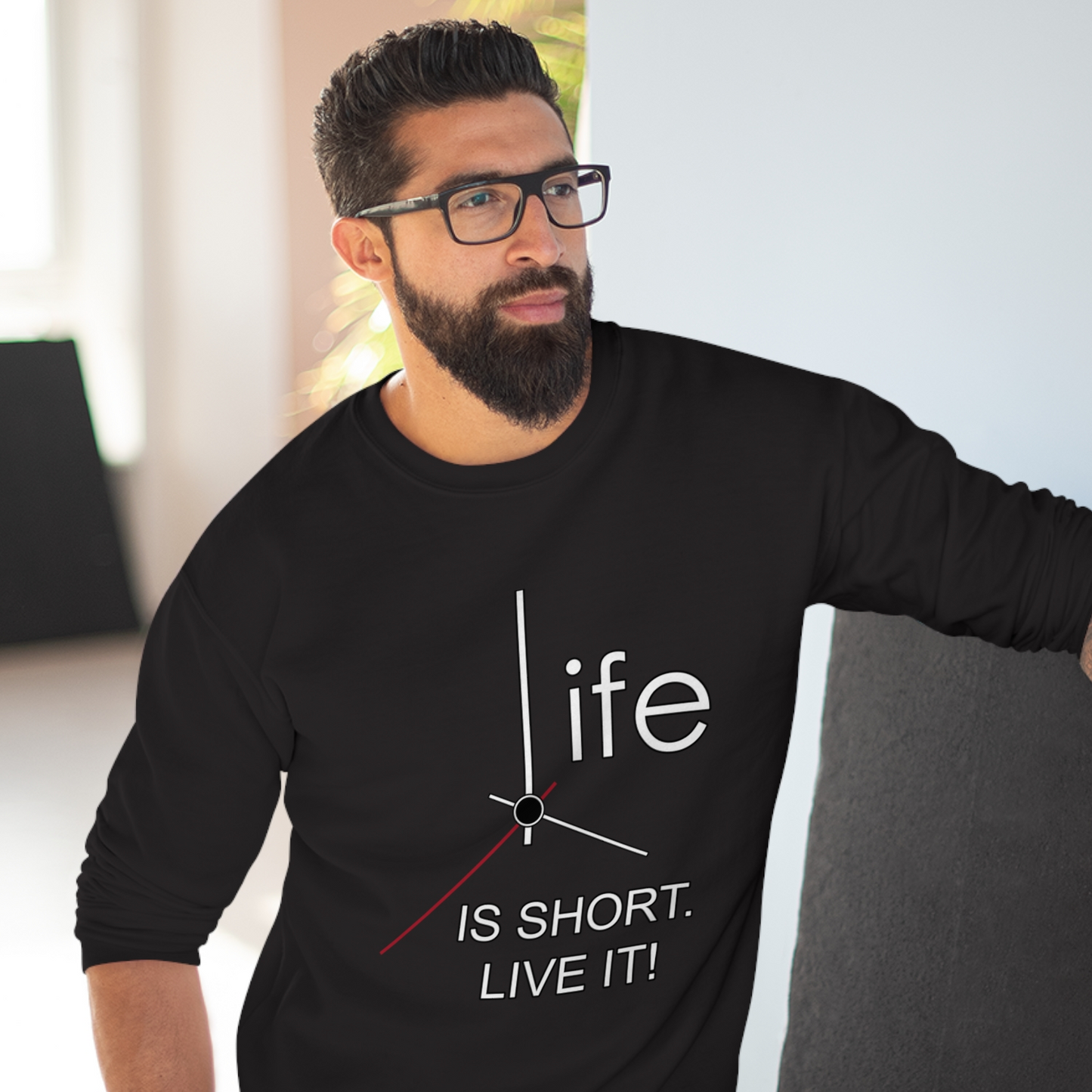 Life Is Short Live It High Quality Unisex Heavy Blend™ Crewneck Sweatshirt