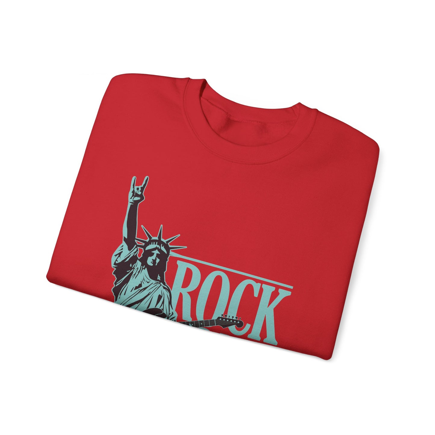 Rock On America High Quality Unisex Heavy Blend™ Crewneck Sweatshirt