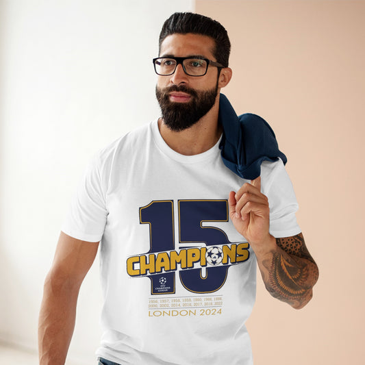15th European Cup of Real Madrid High Quality Printed Unisex Heavy Cotton T-Shirt