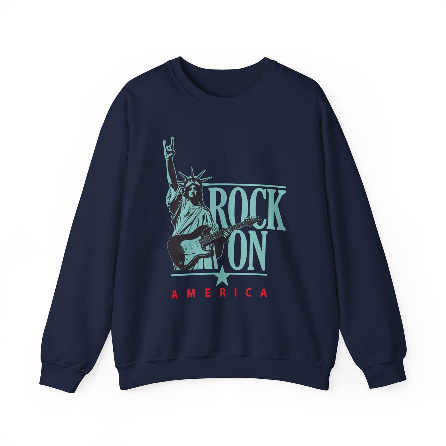 Rock On America High Quality Unisex Heavy Blend™ Crewneck Sweatshirt