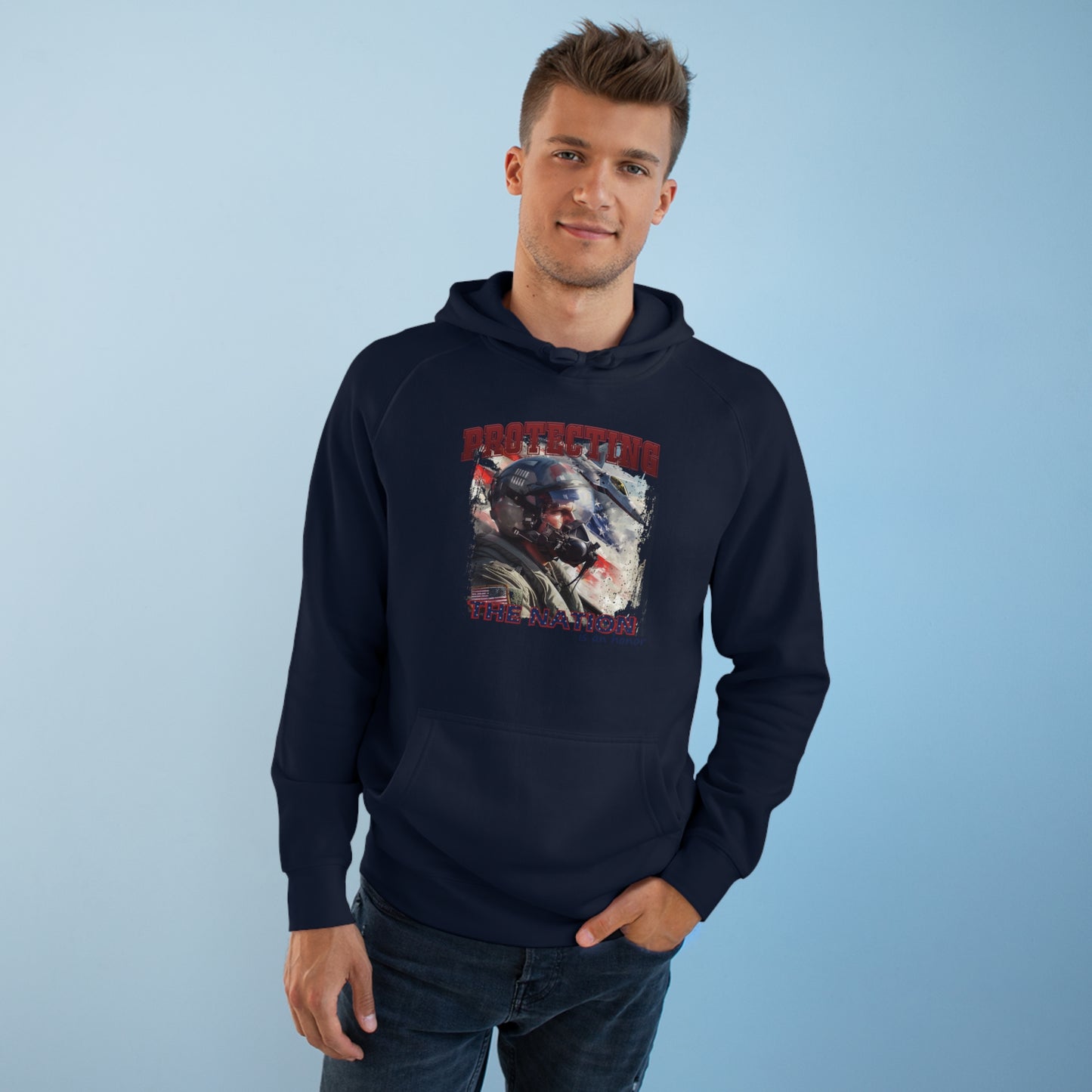 New Military Personnel 'Protecting the nation is an honor' High Quality Unisex Heavy Blend™ Hoodie